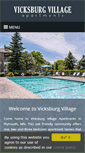 Mobile Screenshot of liveatvicksburgvillage.com